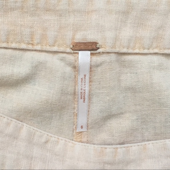 Free People Lace Embroidered Linen Shorts - Picture 5 of 5